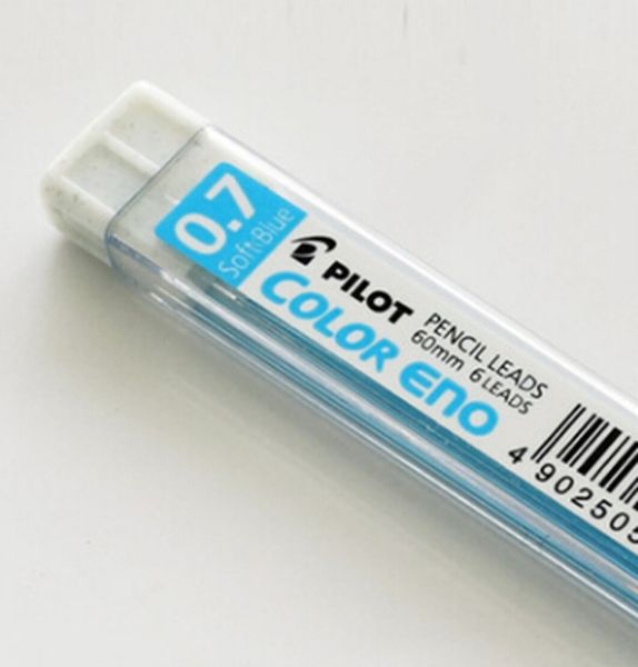 

pilot color eno 0.7 mechanical pencil lead refills, plcr-7 sur, Blue;orange