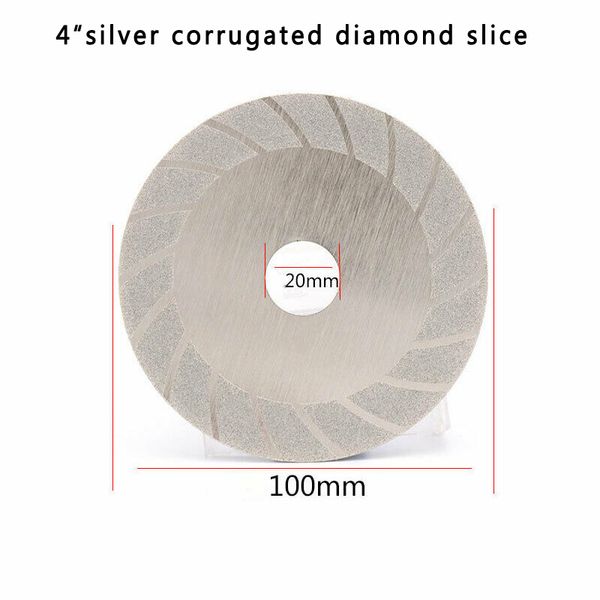 

1pc 4 inches titanium coated diamond cutting disc flat wheel grinding tool parts
