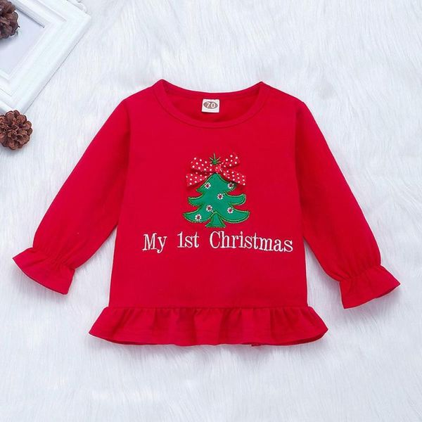 

досуг девочки одежда комплект горячая продавая рождество осенние хлопок удобные длинные puff рукавом полосатые расклешенные брюки, White