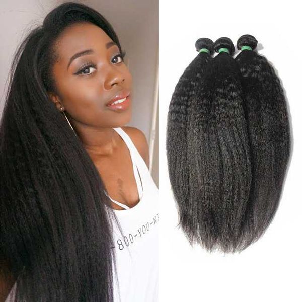 Top Grade 10a Virgin Kinky Straight Cuticle Intact Human Hair Sew