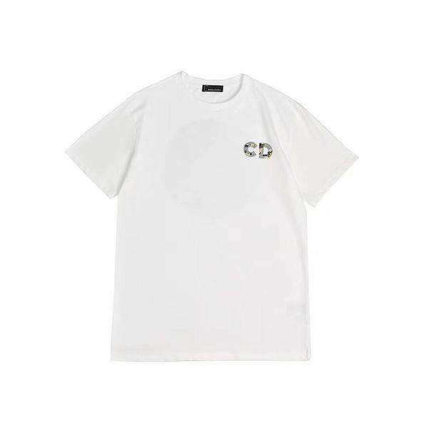 

2020ss весной и летом новый высококачественный хлопок печати короткий рукав круглый панель шеи футболку размер -l-xl-xxl-xxxl рубашка тройн, White;black