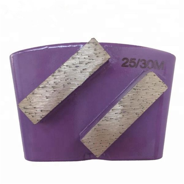 

kd-h20 high sharpness htc diamond grinding shoes diamond grinding block with two segments for concrete and terrazzo floor renovation 12pcs