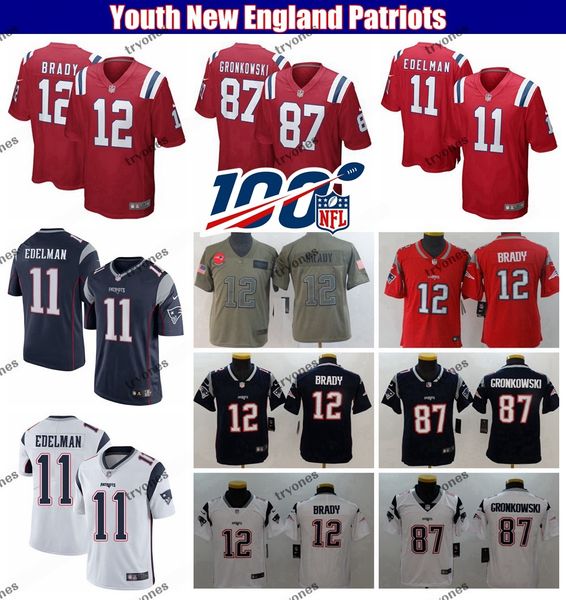 youth red julian edelman jersey