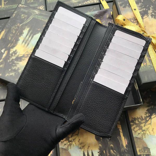 

2019 designer folded wallets fashion new wallet brands for men wallets purse card holder wallets leather with box, Red;black