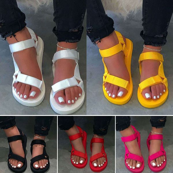 

ladies outdoor beach slippers 2020 new women spring/summer new soft-slip non-slip sandals foam sole durable sandals dropshipping, Black
