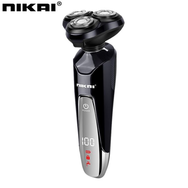 

nikai men washable rechargeable electric shaver electric shaving beard machine razor rechargeable eu plug