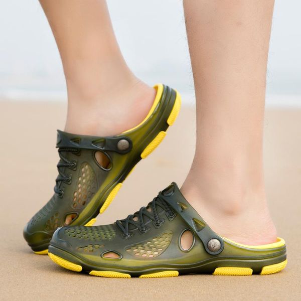 

designer sandals summer stripped slippers men flip flops summer beach rubber shoes male flats sandals black blue army green