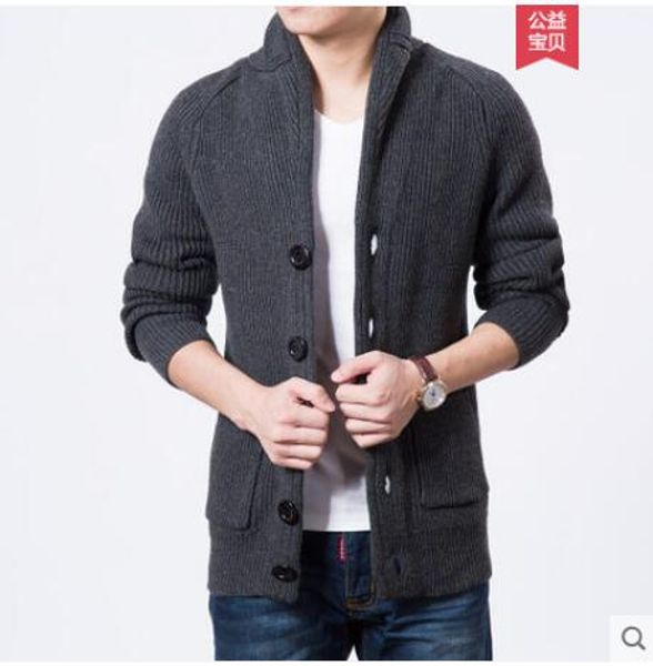 

xxxl 2018 winter new fashion sweater coat korean slim men's solid color sweater coat plus size men's clothing, White;black