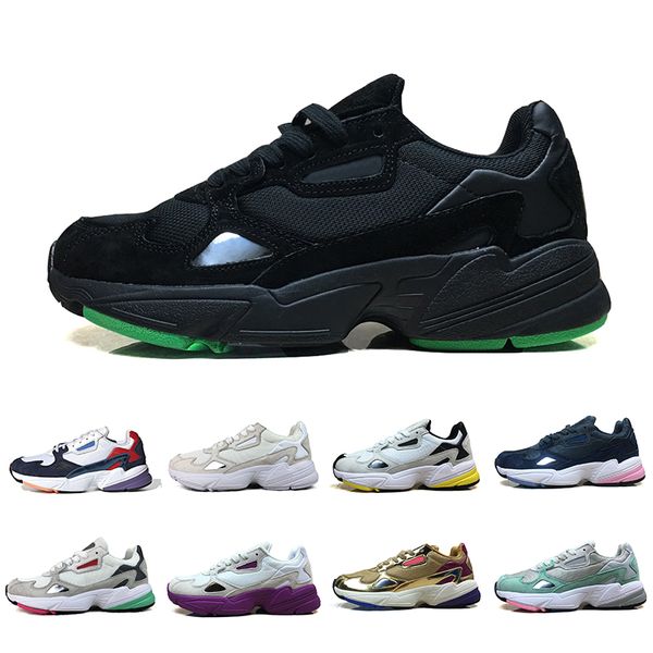 

2019 falcon w running shoes for women men black white designer sports casual sneakers originals jogging outdoors 36-45