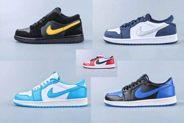 

2019 new 1 retro low qs eric koston unc dark powder blue men basketball shoes sb 1s low midnight navy blue white mens youths sports sneakers, Black