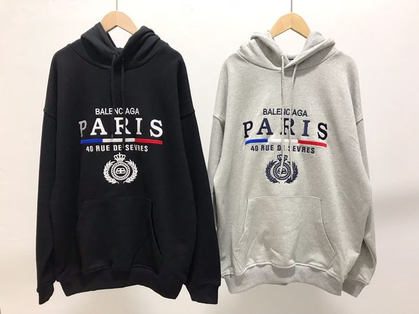 

19fw new luxurious brands design bb letters hoodies sweater men women fashion casual streetwear sweatshirts outdoor shirts, Gray;blue