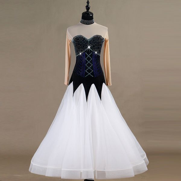 

women ladies custom size dance competition wear ballroom dress, Black;red