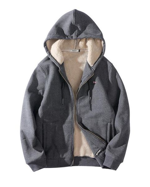 

мужские зимние дизайнерские толстовки с длинным рукавом толстовки плюс размер homme clothing молния сплошной цвет мода стиль повседневная од, Black