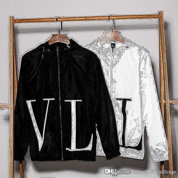 

Fa hion hood jacket zipper thin coat women and men de igner jacket outwear ummer un creen coat couple clothing