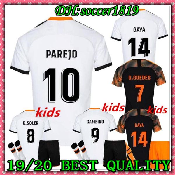 

2019 2020 valencia cf occer jer ey kid kit 18 19 mina parejo gaya vietto guede zaza g guede rodrigo blue valencia football hirt
