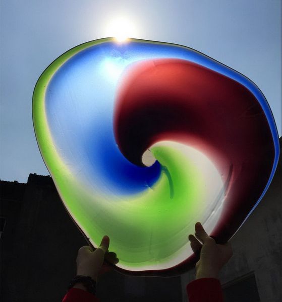 

2020 big modern wall plates 100% mouth blown borosilicate dale dining room murano glass wall lamps