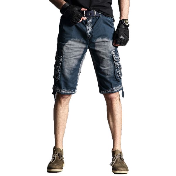 

men shorts 2019 summer men casual camo knee-length mens cargo short trousers bermudas hombre shorts 40 outdoor leisure pockets, White;black