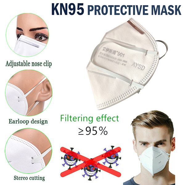

1шт kn95 маска бактерии доказательство анти-инфекции kn95 маски твердых частиц рот респиратор анти pm2. 5 безопасности защитная маска
