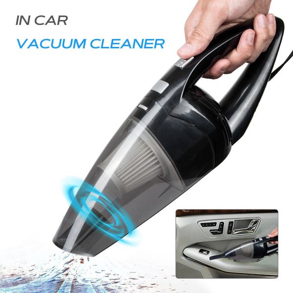 

12v 120w portable mini powerful wired handheld auto car vacuum cleaner wet/dry vacuum with 5m cable line black abs high quality