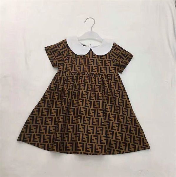 

2019 дети девушки мода платья девочка с коротким рукавом платье детская Оптовая одежда для свободного Shippping