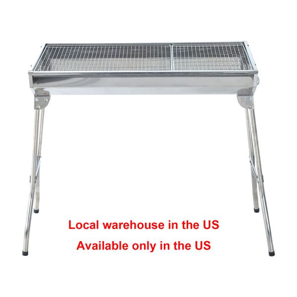 

35 inch stainless steel portable folding charcoal bbq grill