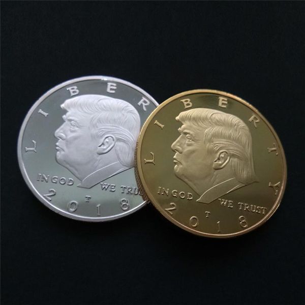 

New trump commemorative coin u pre ident 039 avatar collection gold coin ilver coin trump avatar not fade acrylic packaging