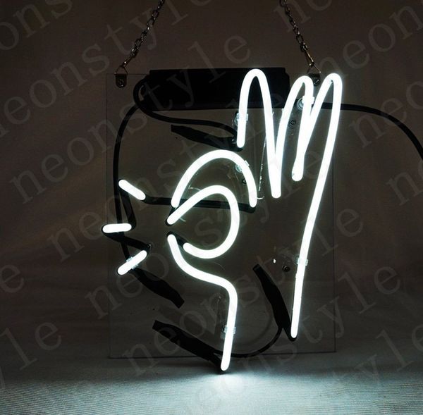 

ok gestures gift neon signs light real glass tube beer bar pub shop decorate homeroom girlsroom party decor bulbs sign 10inx10in