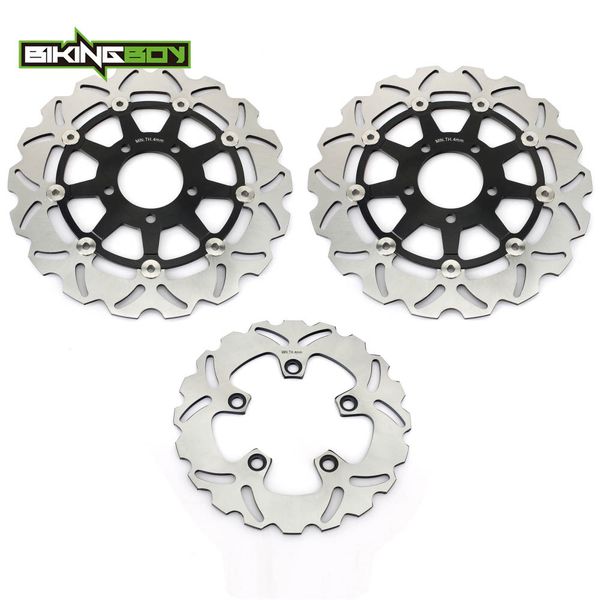 

bikingboy front rear brake discs rotors disks for sv 650 sv650 03 04 05 06 07 08 09 10 sv650s sv 650 s 2003-2012 11 motor