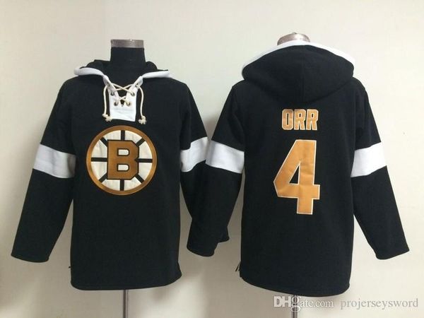 

Youth Hockey Jersey Cheap, Boston Bruins Hoodie Blank #4 Bobby Orr Stitched Embroidery Logos Hoodies Sweatshirts Any Name and Any Number