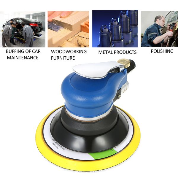 

6 inches 10000rpm woodworking grinder polisher dual action pneumatic air sander car paint care tool polishing machine