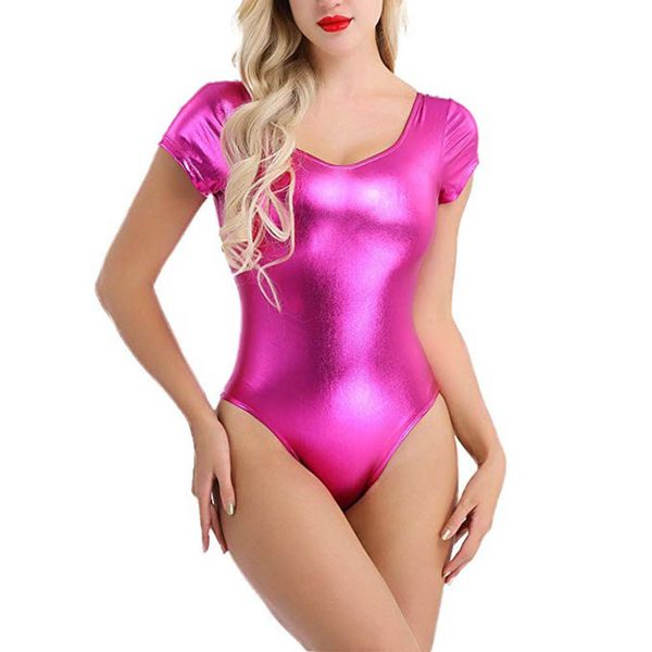 Женщины сатин белье белье Bodysuit V-образным вырезом Babydoll короткий комбинезон Pajamas 2-14