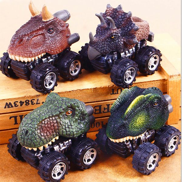

dinosaur model mini toy car pull back cars model kids toys for boys children's day gift toy dinosaur pull back car toy