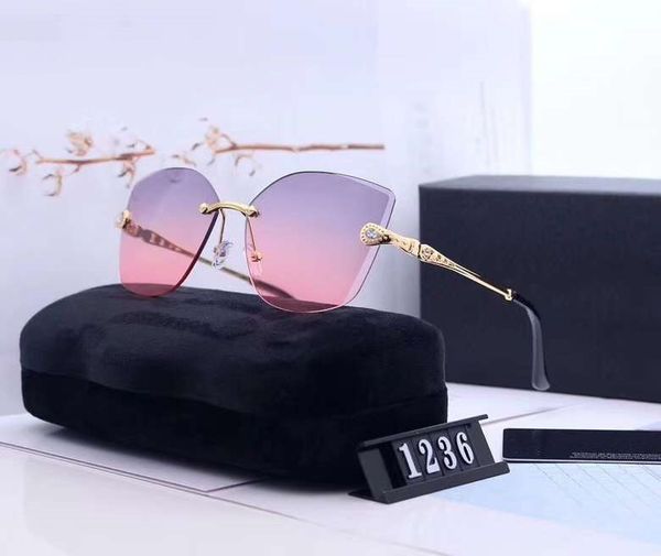 

fashionable womens designer sunglasses luxury sunglasses adumbral beach google glasses style c1236 7 colors optional with box, White;black