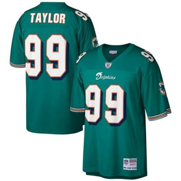 

jason taylor #99 mitchell & ness men's 2006 retired legacy jersey, Gray