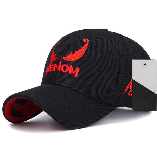 

2020 новый venom вышивка бейсболке мужчины женщины пара hip hop хлопок hat моды гольф шляпы открытый хлопок спортивные шапки, Blue;gray