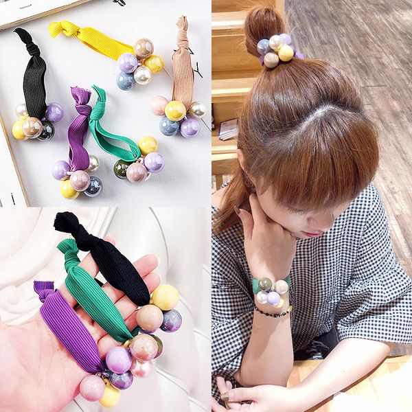 2019 New Candy Color Hair Rope Women Elastic Hair Band Fashion