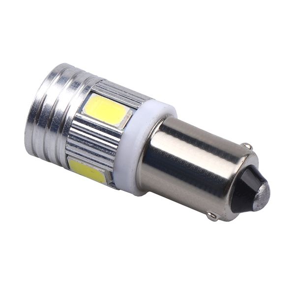 

10pcs t11 363 ba9s 5630 5730 smd 6 led t4w car license plate light turn signal bulb parking lights door lamp white 12v