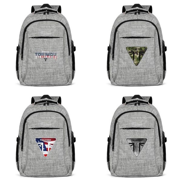 

triumph distressed for sale black logo fashion traveling backpack, design cool personalized adjustable suitable gym backpack american 3d