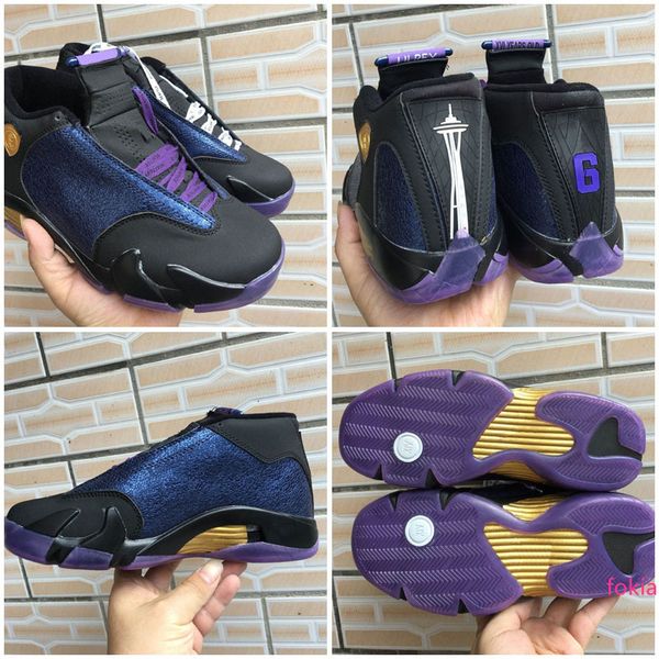 

новый выпуск 14 gs doernbecher черный суд фиолетовый-multi-color-white men jumpman обувь спорт кроссовки 14s мальчиков баскетбол дизайнерски
