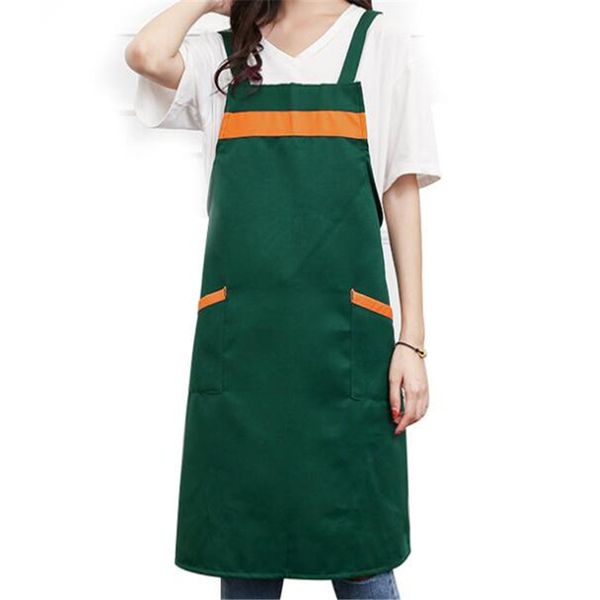

cooking waterproof polyester apron bib cooking clothing antifouling aprons coffee shop and hairdresser sleeveless work apron