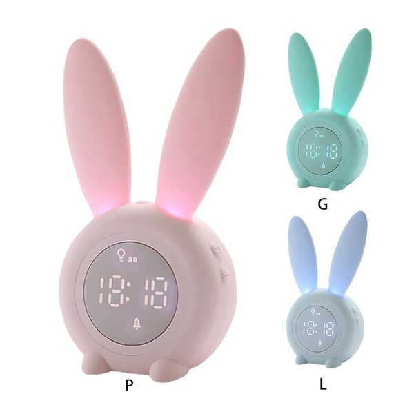 

cute kids alarm clock children's sleep trainer clock for kids sleep timer with digital touch control and snoozing0Â·
