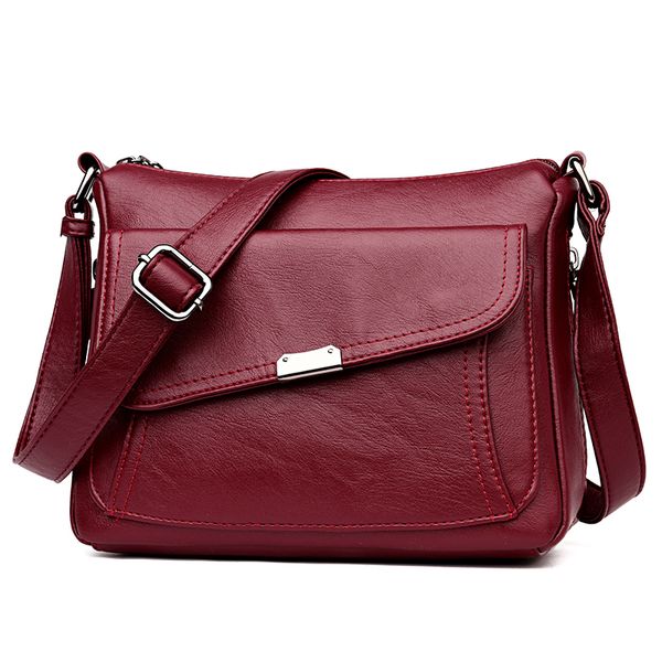 

winter style bolsas soft leather luxury handbags women bags designer multi-pocket crossbody shoulder bags for women 2019 sac