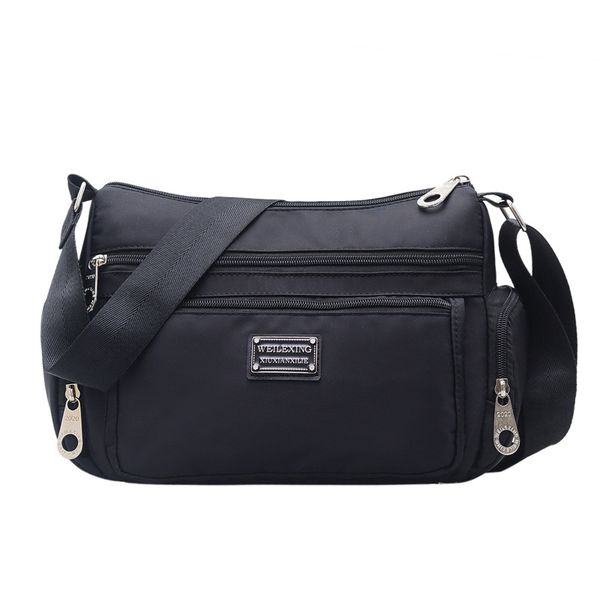 

women nylon messenger bag female pure color casual shoulder bags ladies girls canvas cross body bolsos