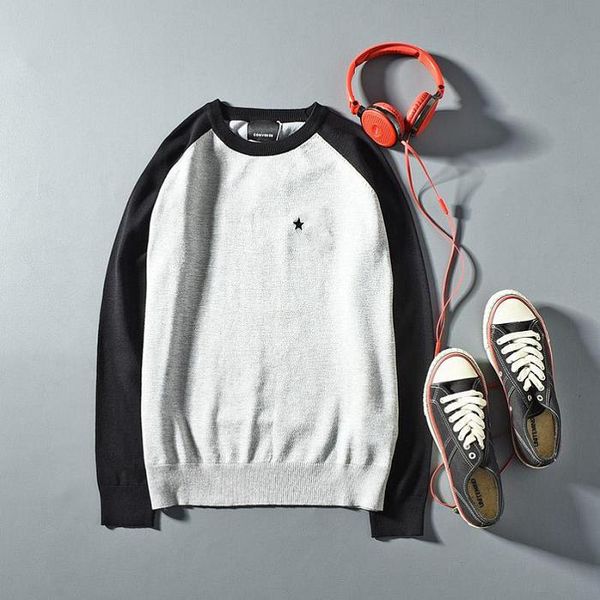 

мода свитера мужчины с длинным рукавом мода топ пара одежда письмо вышивка пуловер свитер повседневная толстовки размер -2xl 2 цветов оптов, White;black