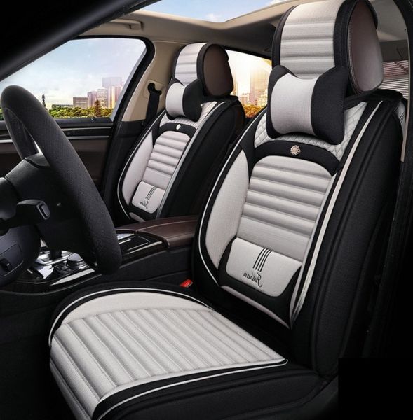 

универсальный fit автомобилей аксессуары для интерьера чехлы сиденья для sedan кожа pu adjuatable пять мест полный объемный дизайн сиденья о