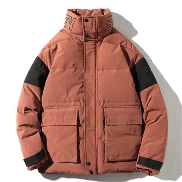 

mens new пуховик мужчина пара hip hop tide brand короткий пуховик мужчин толстые теплый street fashion trend parkas горячие продажи 4 цвета, Black