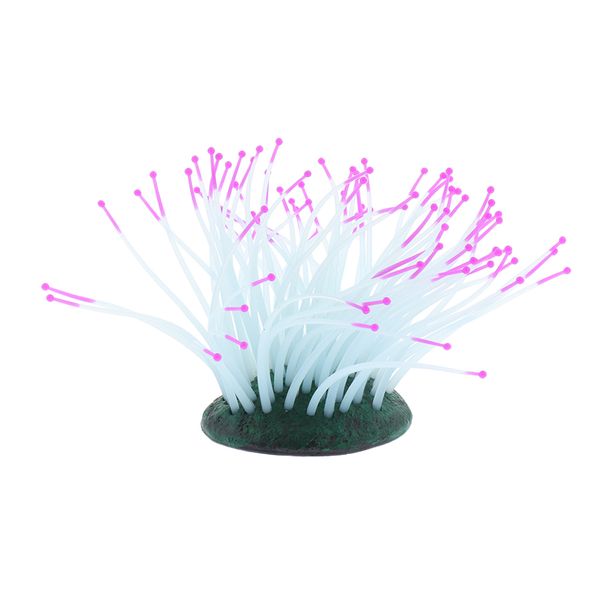 

fish tank aquarium glowing artificial sea anemone ornament,3 colors optional