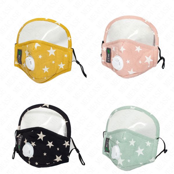 

маски для детей полного лица с клапаном сапун face cover shield маска cotton sunproof пыле mouth крышка с фильтром дышащих масок d62305, Black;white