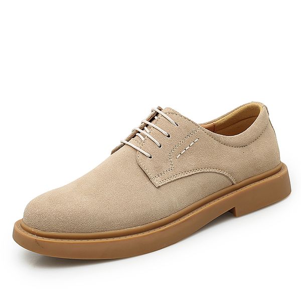 

2019 men flats shoes casual british style genuine leather men oxfords fashion formal dress shoes for, Black