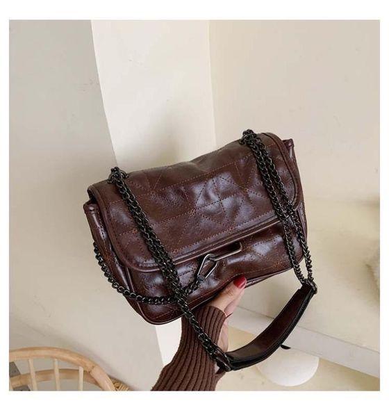 

2020 new diamond one shoulder bag women's fashion stray bag chain women's can be sloping small